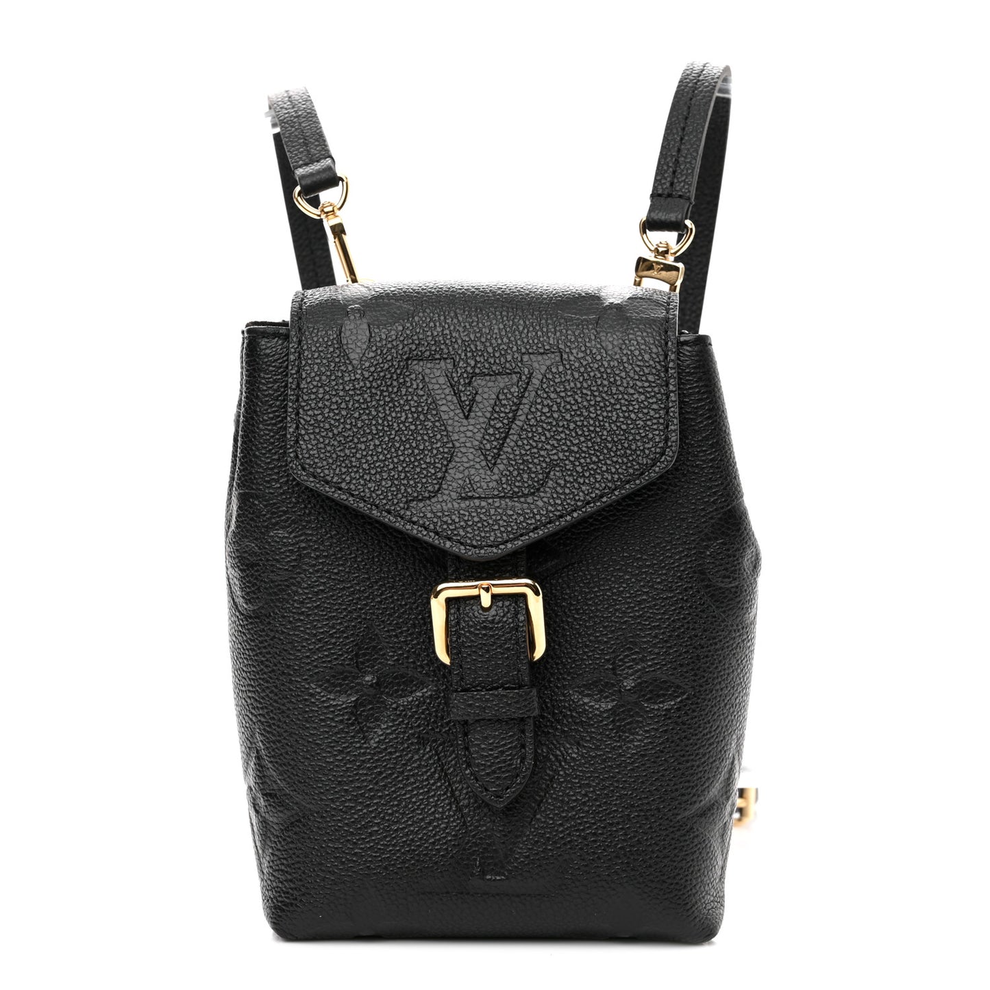 Empreinte Monogram Giant Tiny Backpack Black