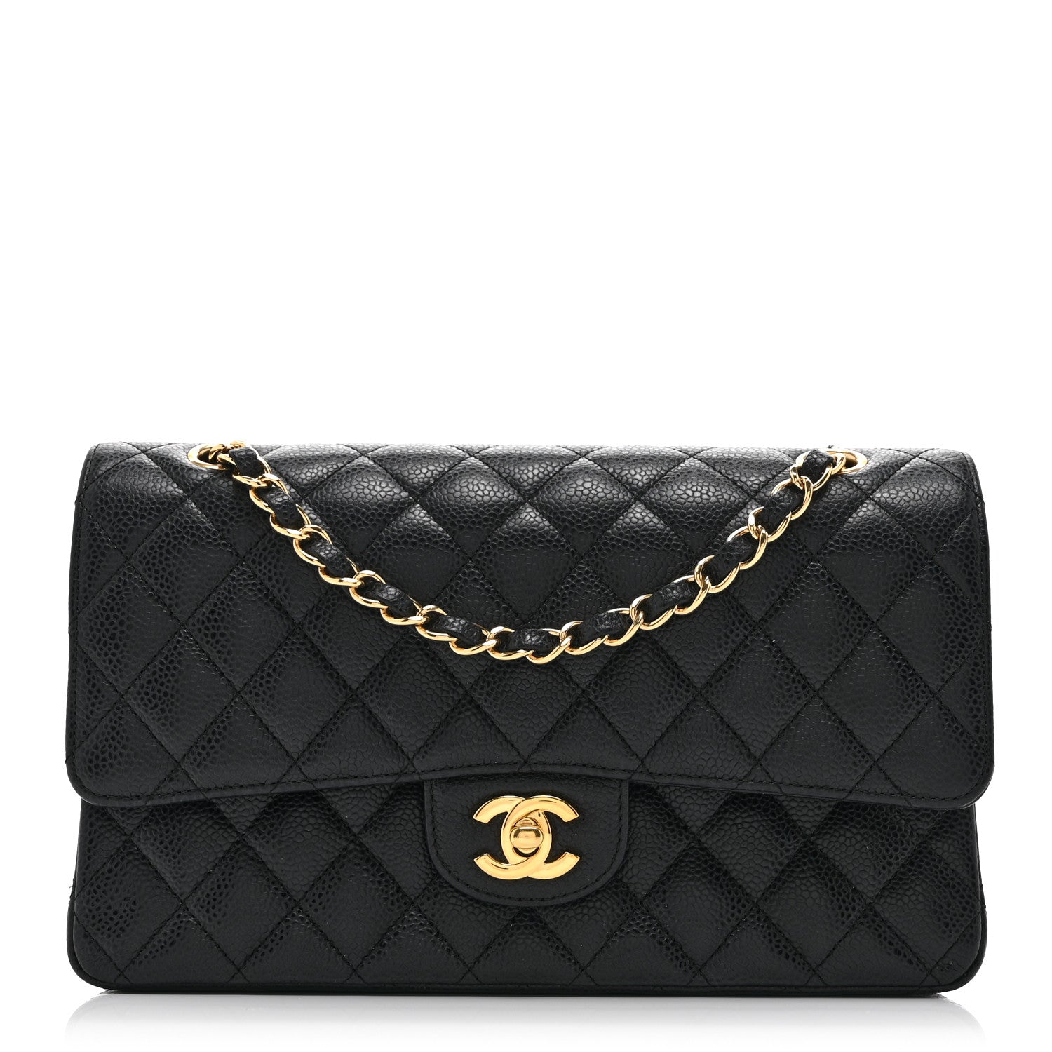 Chanel Caviar Quilted Medium Double Flap Black 1 of 10