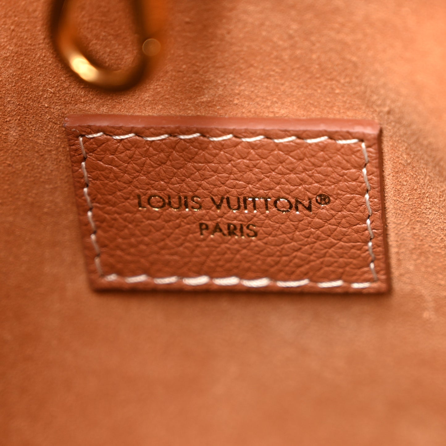Grained Calfskin Low Key Hobo PM Cognac