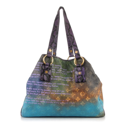 Louis Vuitton Monogram Karung Heartbreak Jokes Tote Violet 1 of 8