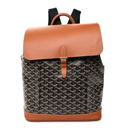 Goyard Goyardine Calfskin Alpin MM Backpack Gold Black 1 of 15