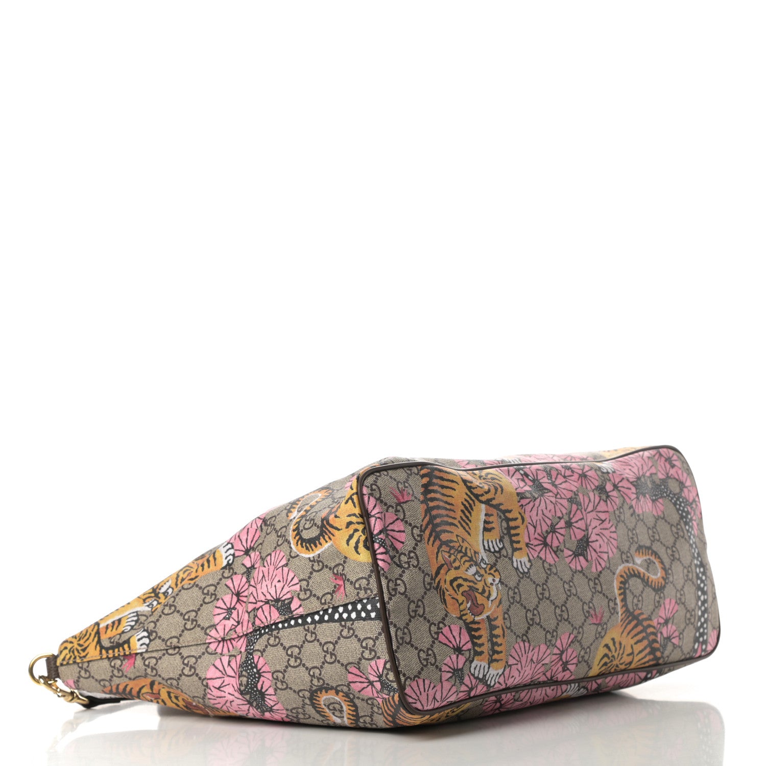Gucci Soft GG Supreme Monogram Bengal Medium Crossbody Tote Beige Pink 5 of 13