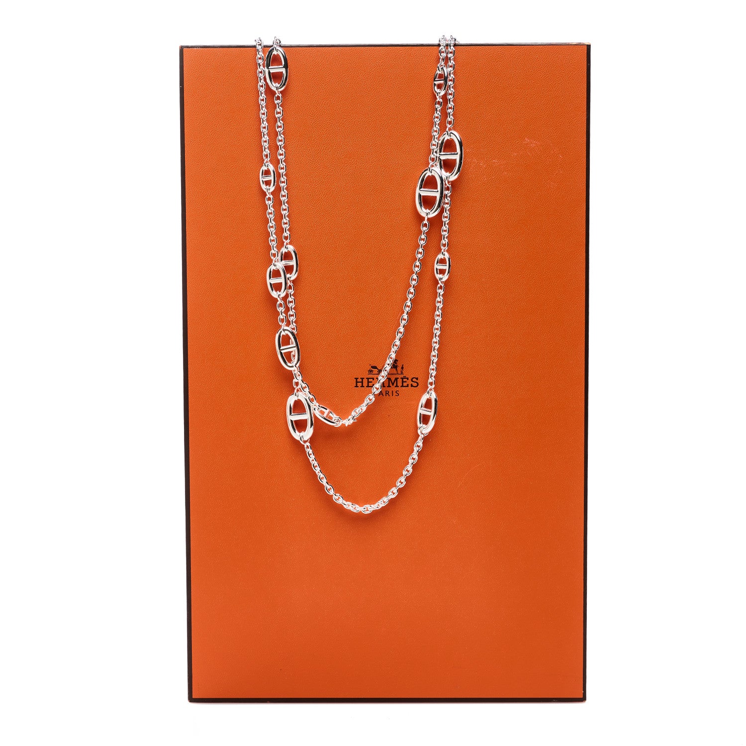 Hermes Sterling Silver Farandole Necklace 160 8 of 8