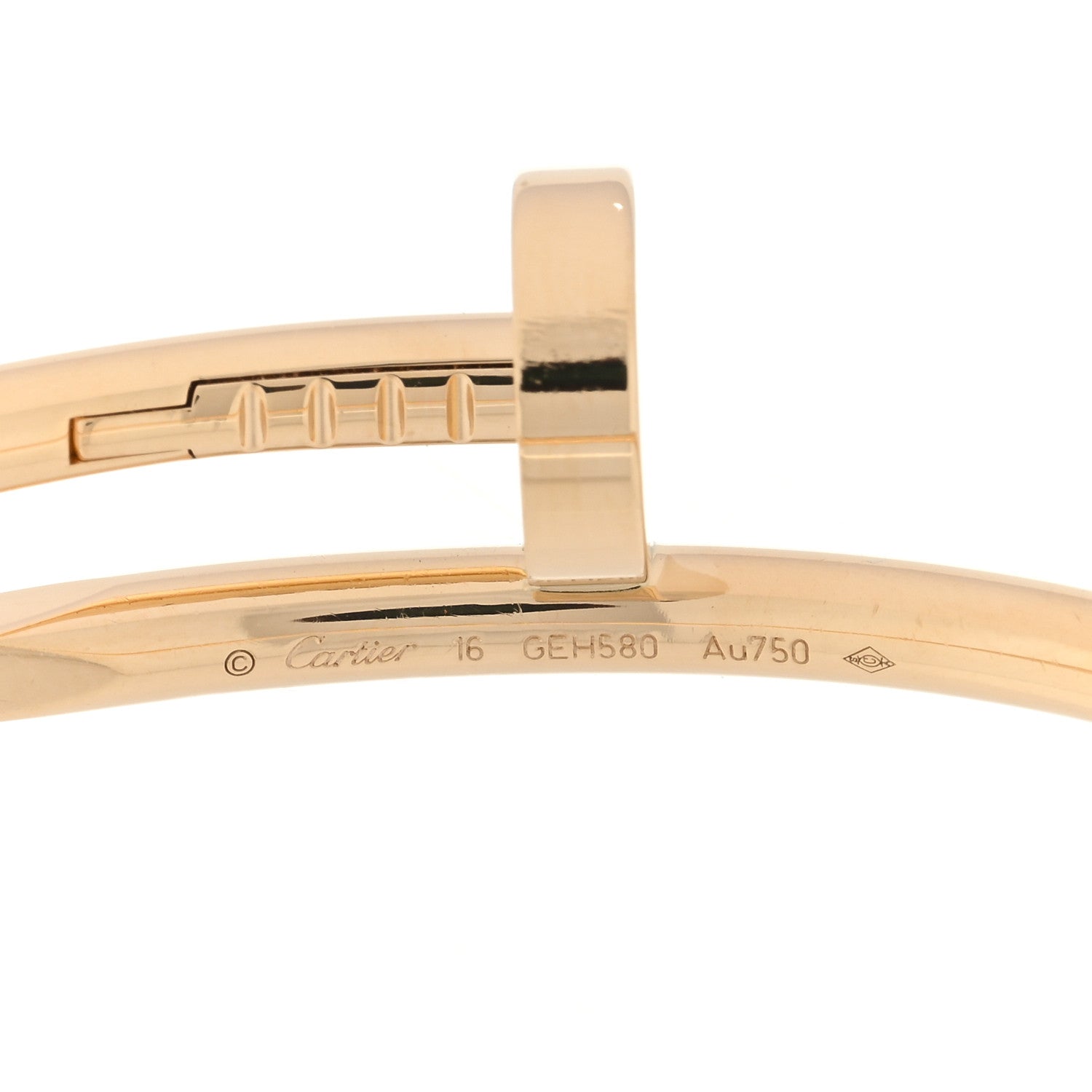 Cartier 18K Yellow Gold Juste Un Clou Bracelet 16 3 of 4