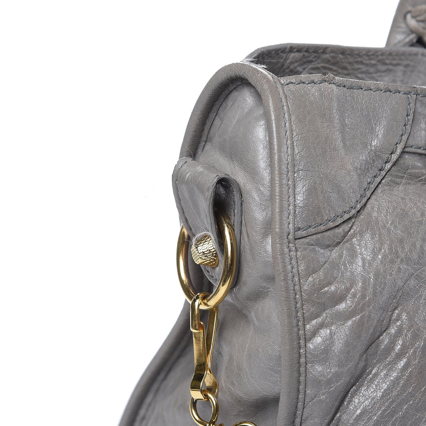 Agneau Giant 12 Gold Hardware City Gris Pyrite