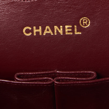 Chanel Lambskin Quilted Medium Double Flap Black 7 of 10