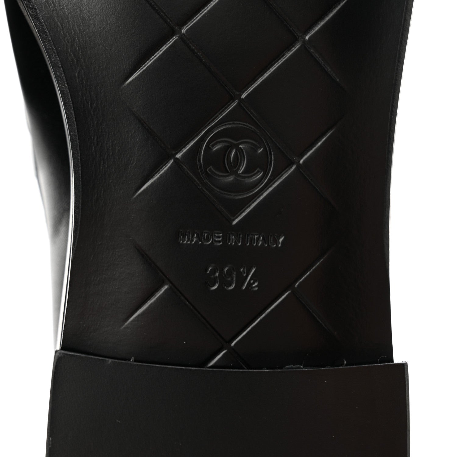 Chanel Lambskin Quilted CC Turnlock Loafers 39.5 Black 6 of 8