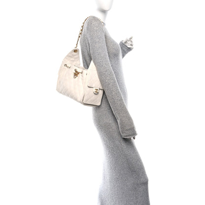Chanel Caviar Quilted Small Chanel 25 Handbag White 2 of 11