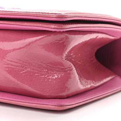 Chanel Patent Tweed Medium Boy Flap Fuchsia 9 of 11