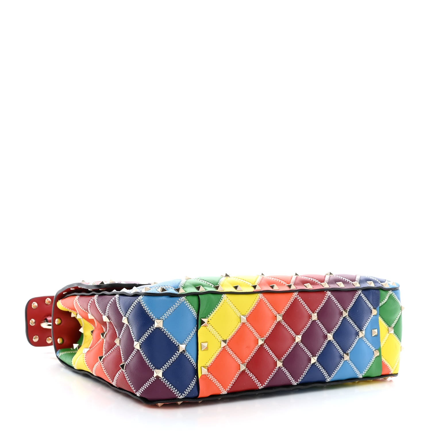 Valentino Garavani Lambskin Medium Rockstud Spike Shoulder Bag Rainbow 4 of 9