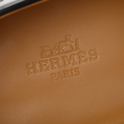 Hermes Calfskin Mens Kennedy Loafers 43 Black 8 of 10