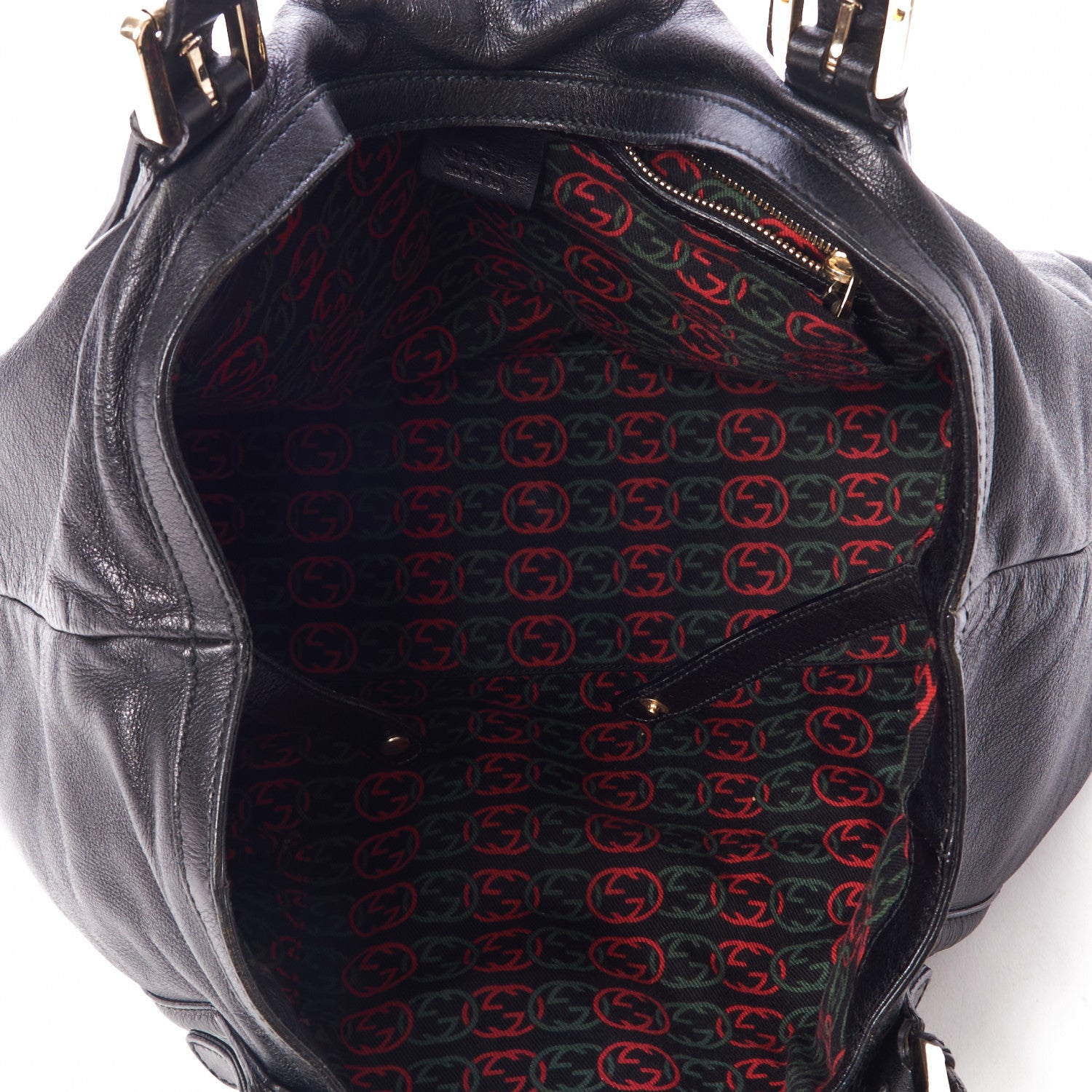 Gucci Calfskin Medium Britt Tote Black 7 of 9