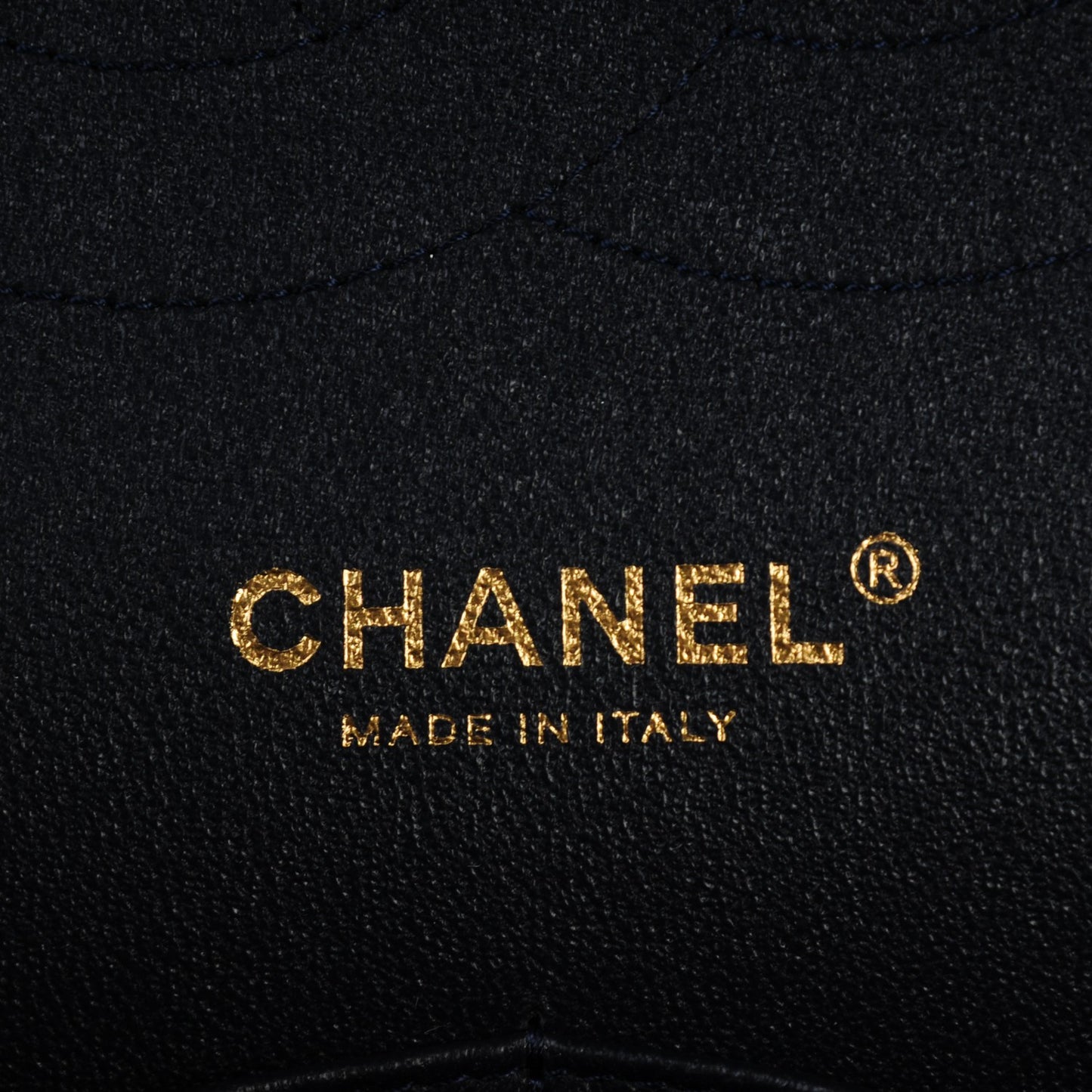 Lambskin Jumbo Double Flap Navy Blue