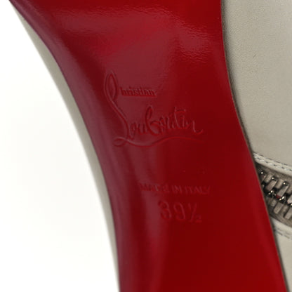 Christian Louboutin Calfskin Ziptotal 85 Ankle Boots 39.5 White 6 of 9