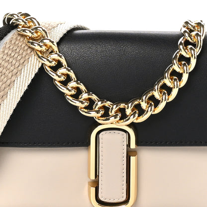 Marc Jacobs Calfskin The J Marc Shoulder Bag Greige Multicolor 7 of 9