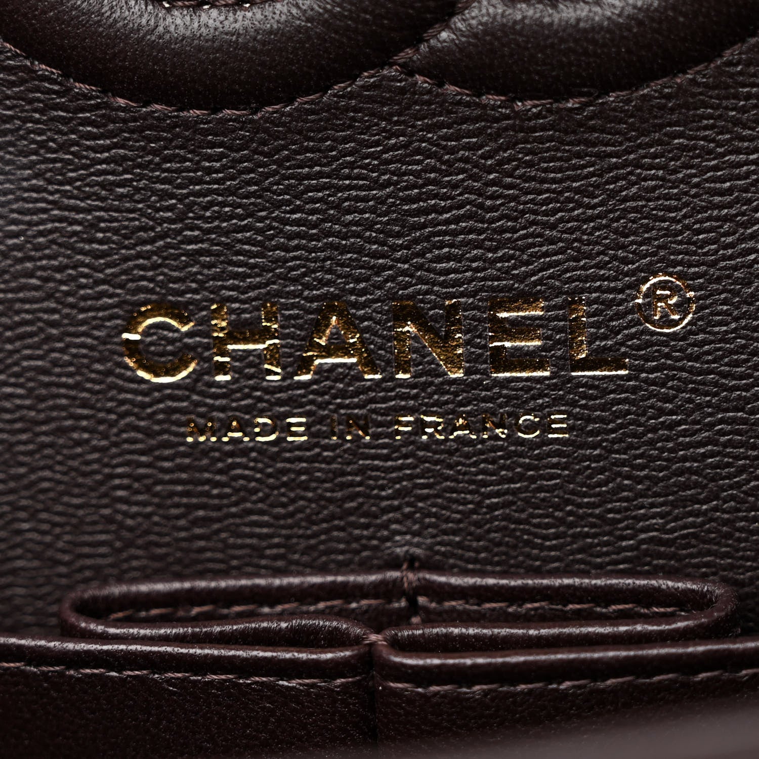 Chanel Lambskin Quilted Small Double Flap Dark Brown 6 of 10
