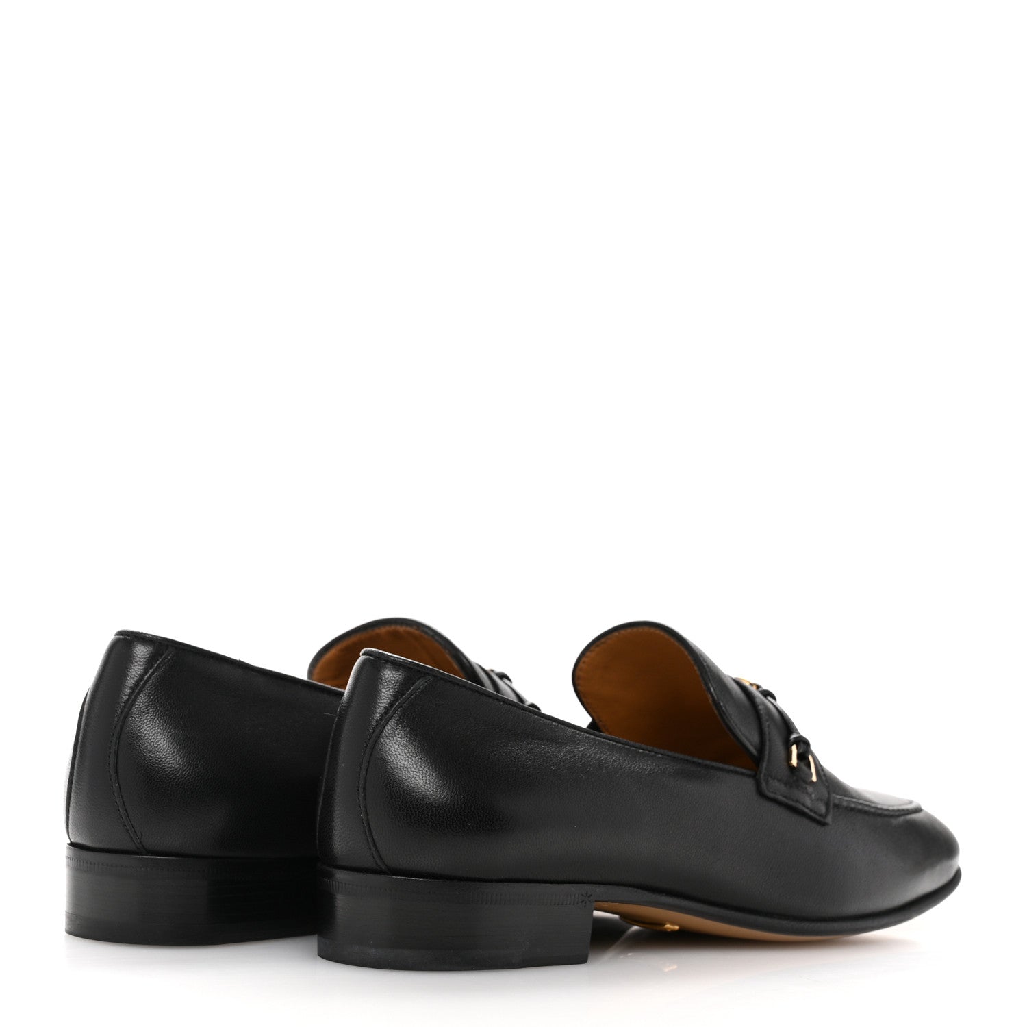 Gucci Calfskin Womens Interlocking G Horsebit Loafers 37 Black 5 of 11