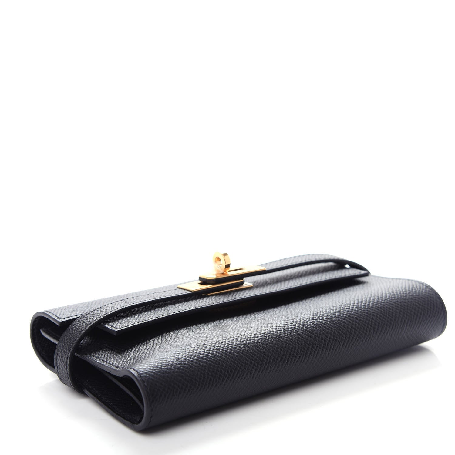 Hermes Epsom Medium Kelly Wallet Black 4 of 8