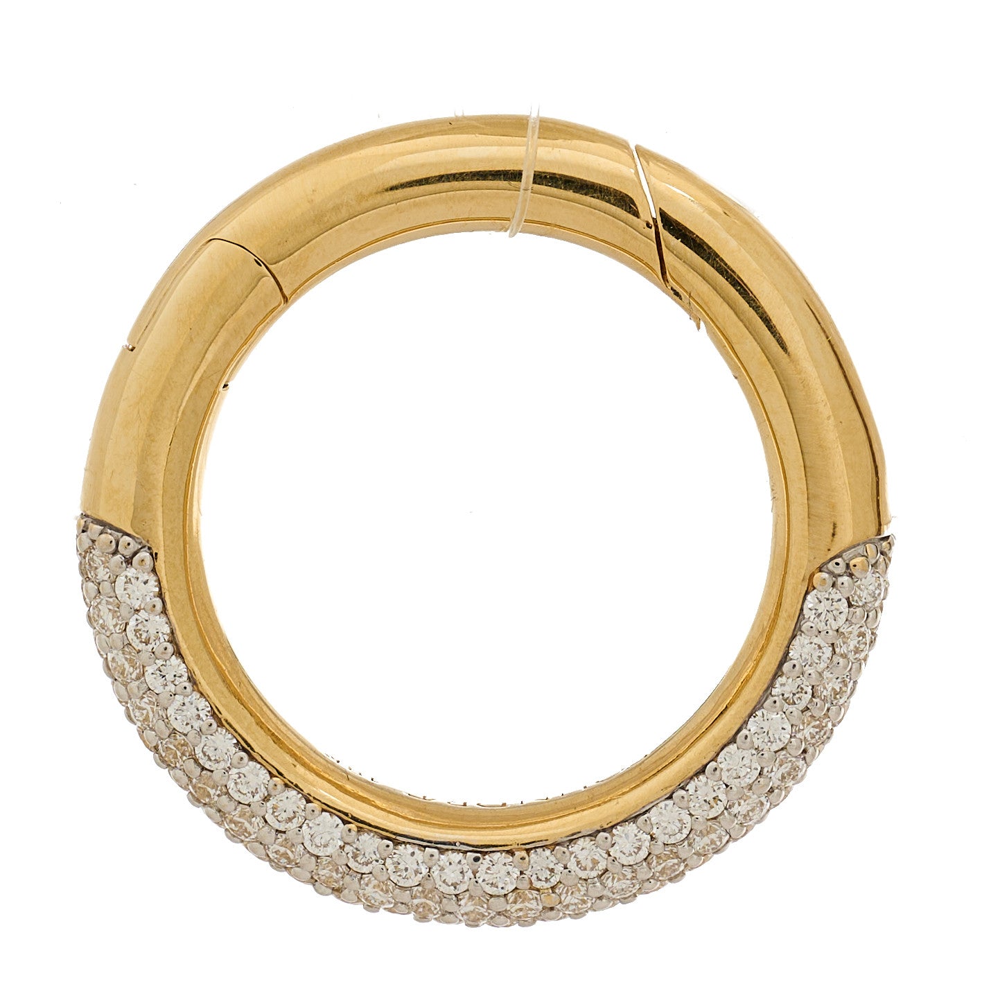 18K Yellow Gold Diamond Pave Annex Link