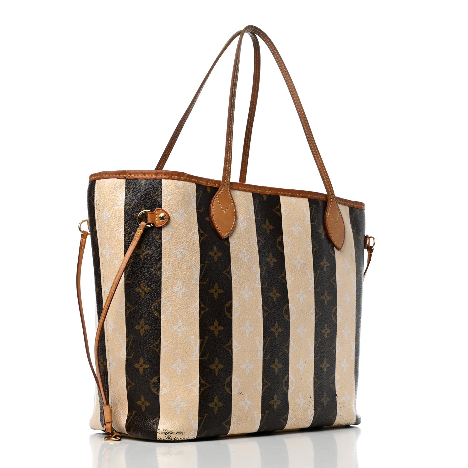Louis Vuitton Monogram Rayures Neverfull MM 2 of 4
