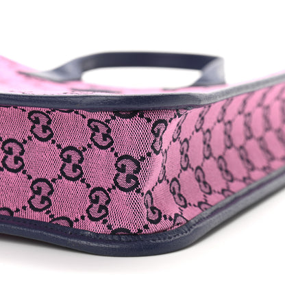 Gucci Monogram Multicolor Small Retro Interlocking G Childrens Tote Pink Blue 10 of 10