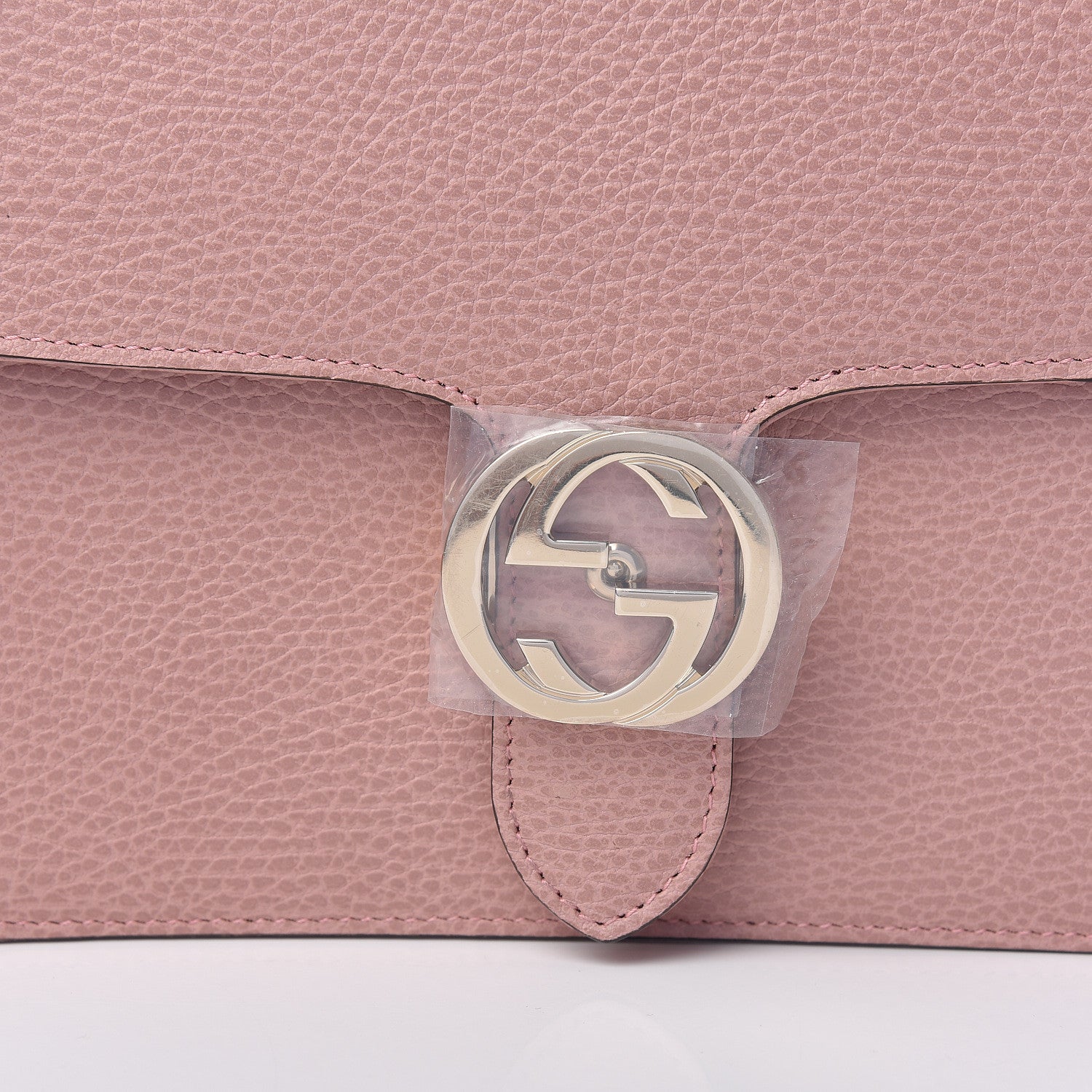 Gucci Dollar Calfskin Interlocking G Shoulder Bag Soft Pink 7 of 10