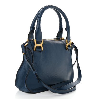 Chloe Calfskin Small Marcie Satchel Deep Denim 3 of 11