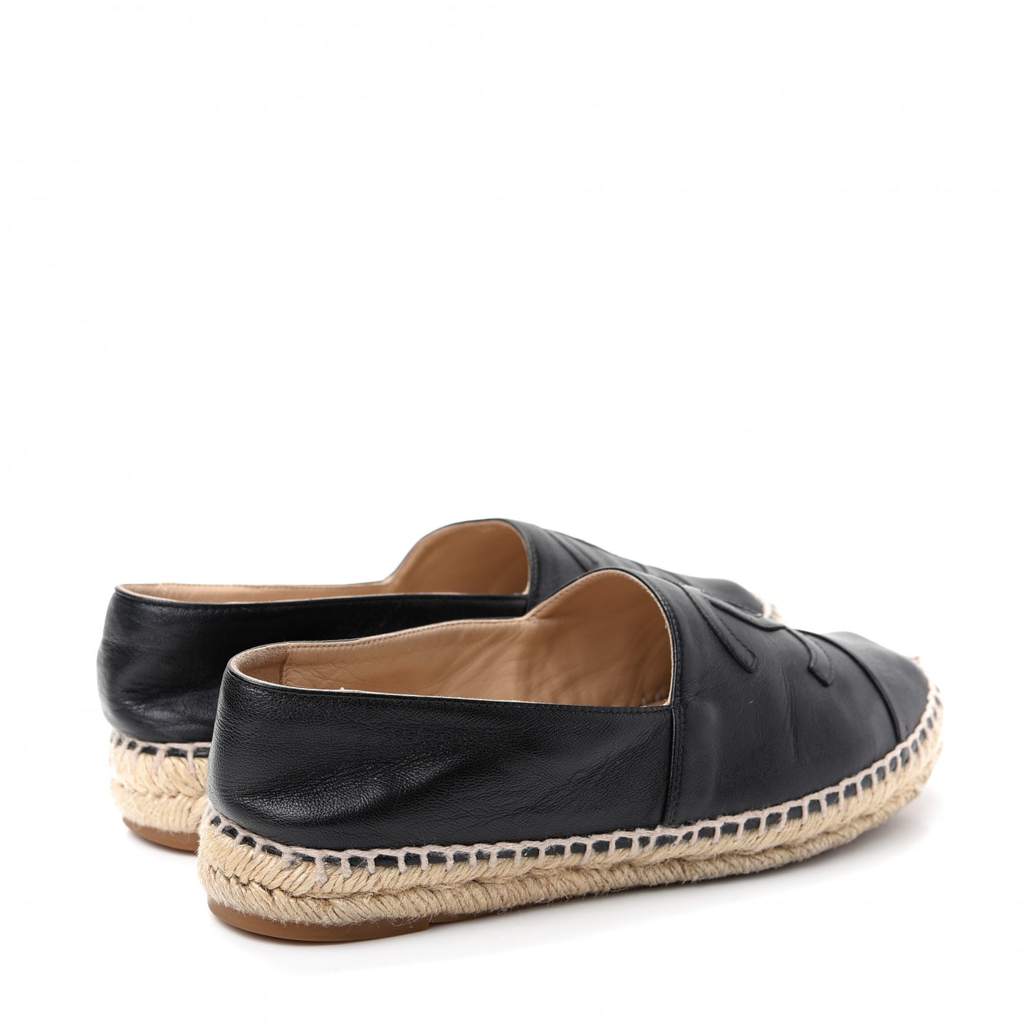 Lambskin CC Espadrilles 38 Black