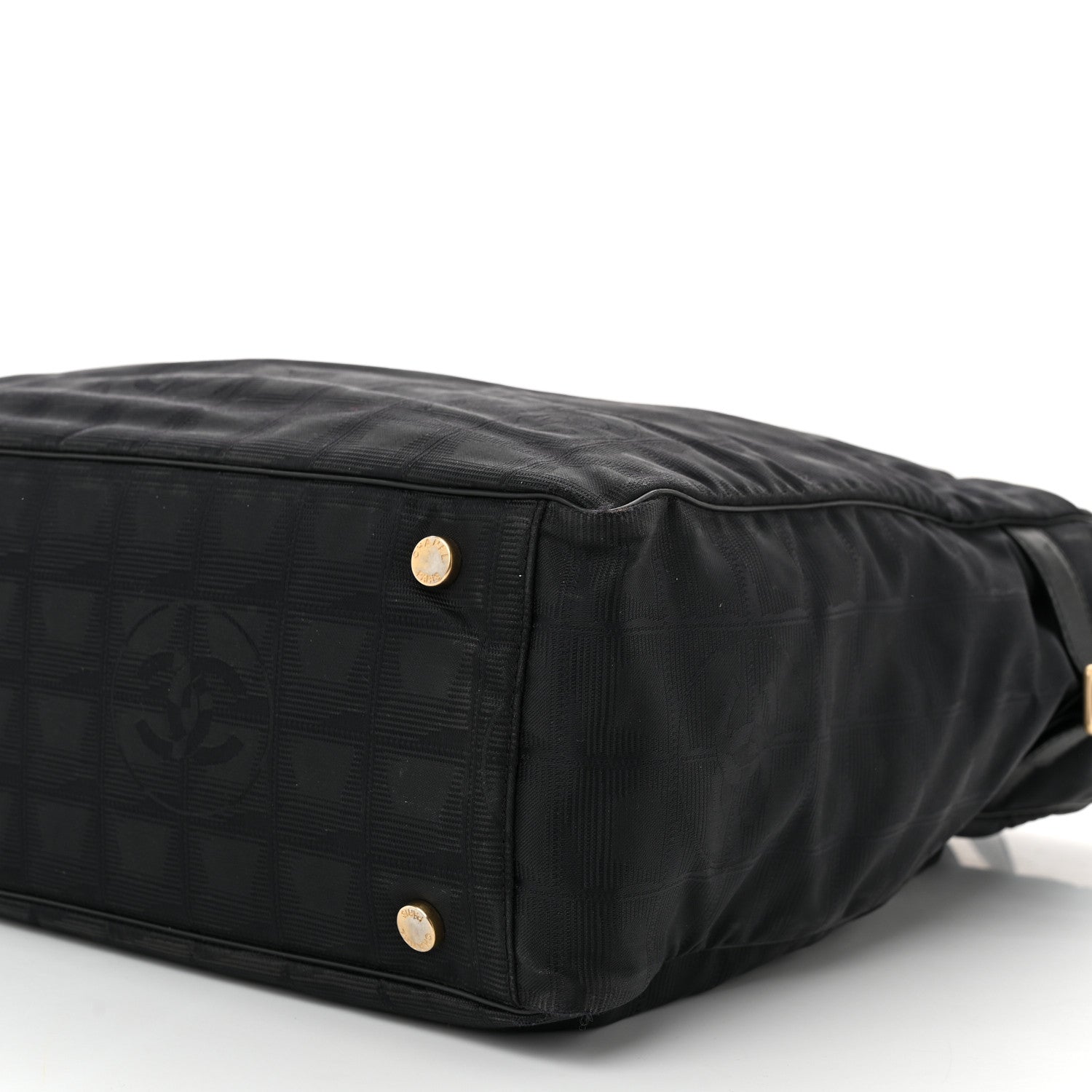 Chanel Nylon Large Travel Tote Black 10 of 14
