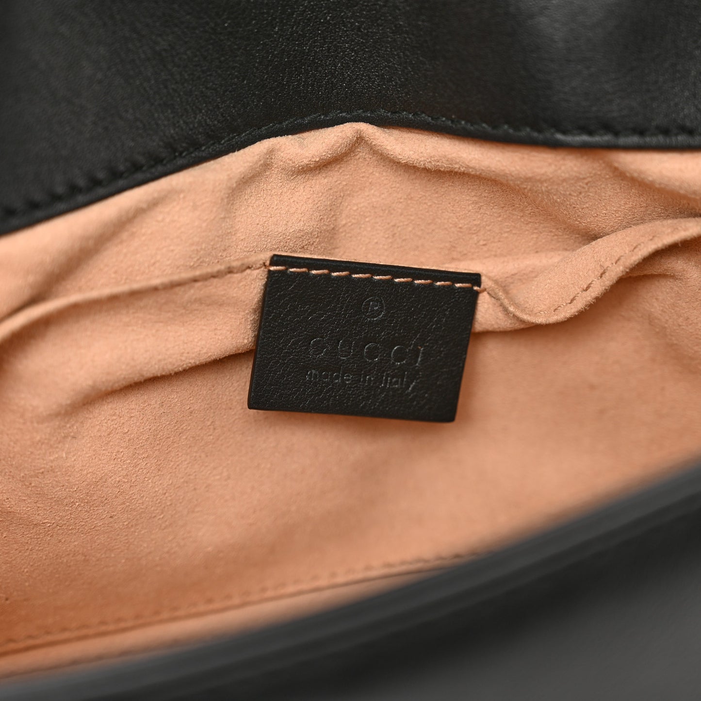 Calfskin Matelasse Mini GG Marmont Shoulder Bag Black