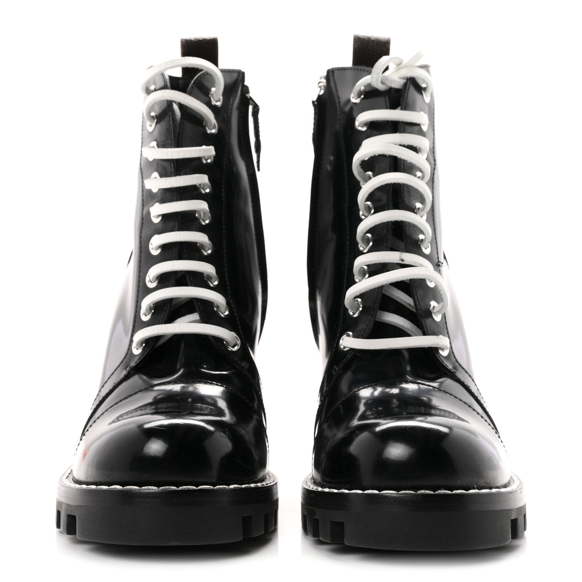 Louis Vuitton Glazed Calfskin Star Trail Ankle Boots 40 Black 3 of 10