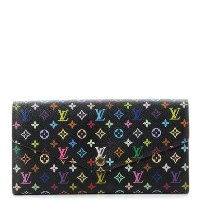 Louis Vuitton Monogram Multicolor Sarah Wallet NM Black Grenade 1 of 7