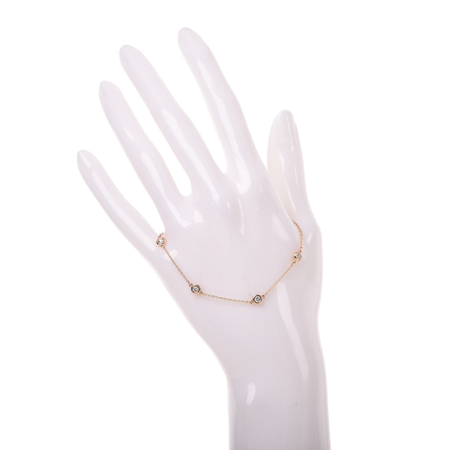 18K Rose Gold Diamond .35ct Elsa Peretti Diamonds by the Yard Bracelet