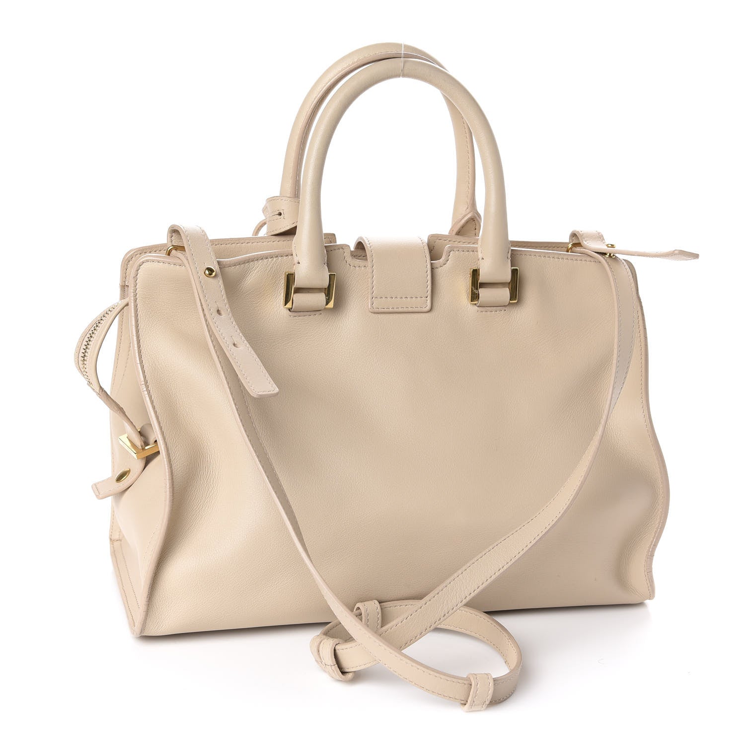 Saint Laurent Calfskin Small Classic Y Cabas Beige 4 of 13