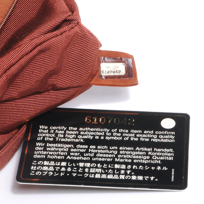 Chanel Suede Square Quilted Mademoiselle Flap Orange 8 of 8