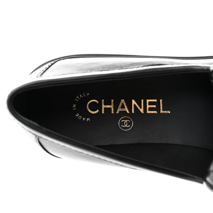 Chanel Lambskin Quilted CC Turnlock Loafers 39.5 Black 7 of 9