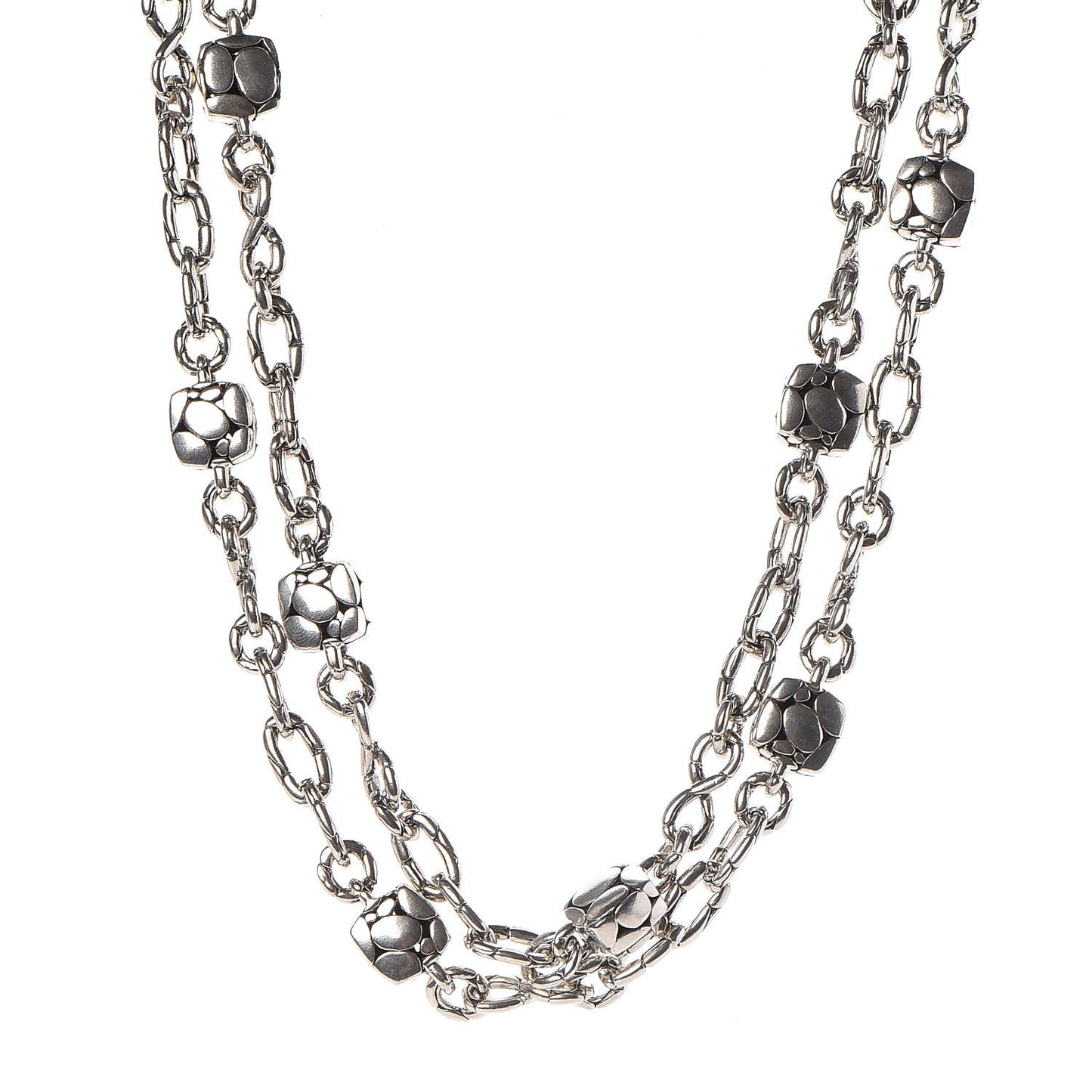 Sterling Silver Kali Station Necklace