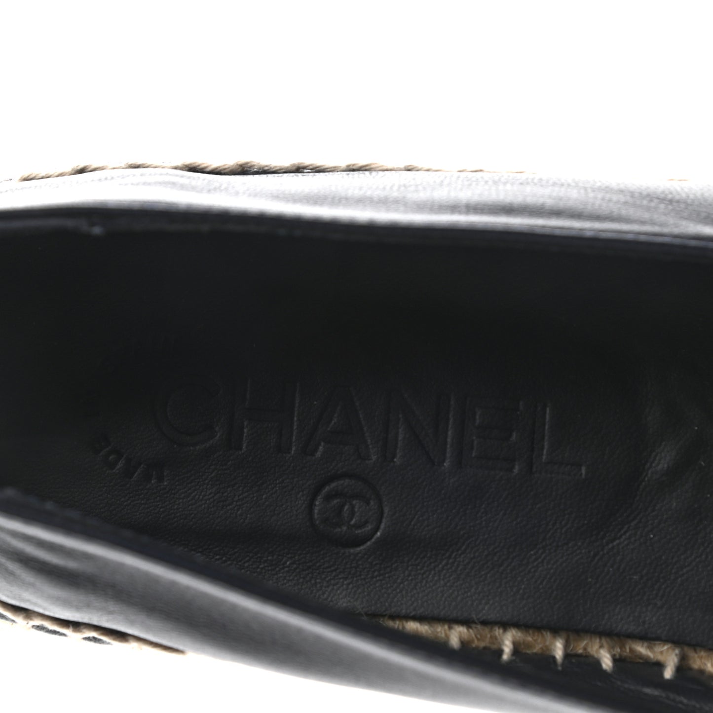 Lambskin CC Espadrilles 39 Navy Blue Dark Grey