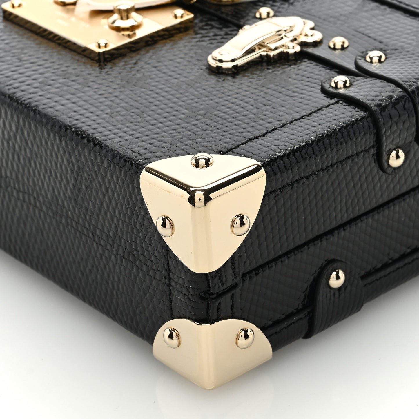 Lizard Petite Malle Black