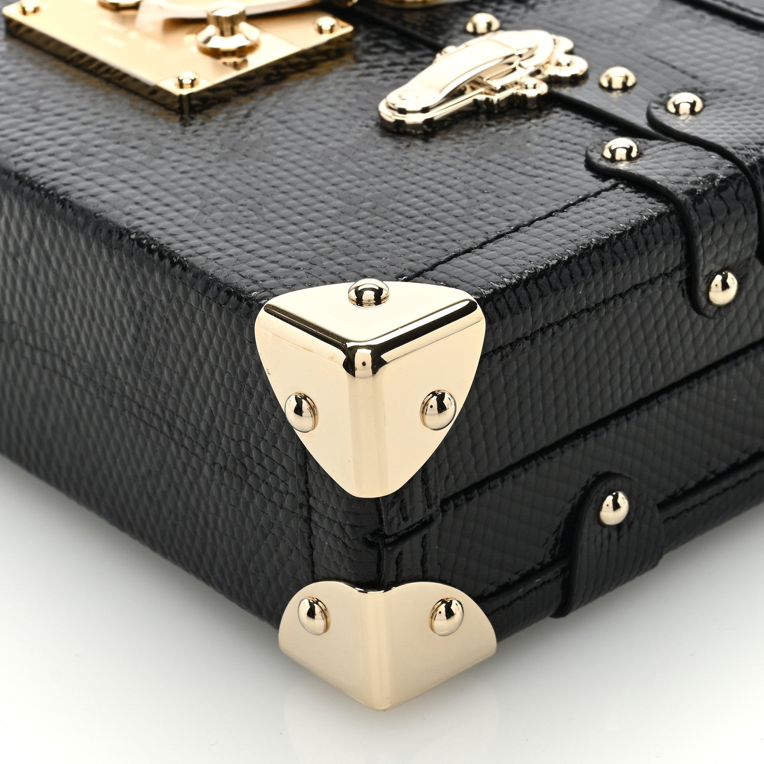Louis Vuitton Lizard Petite Malle Black 9 of 9