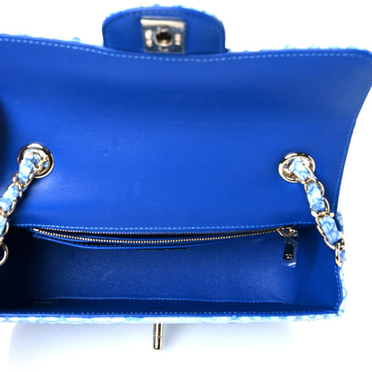 Chanel Iridescent Python Mini Rectangular Flap Blue 5 of 10