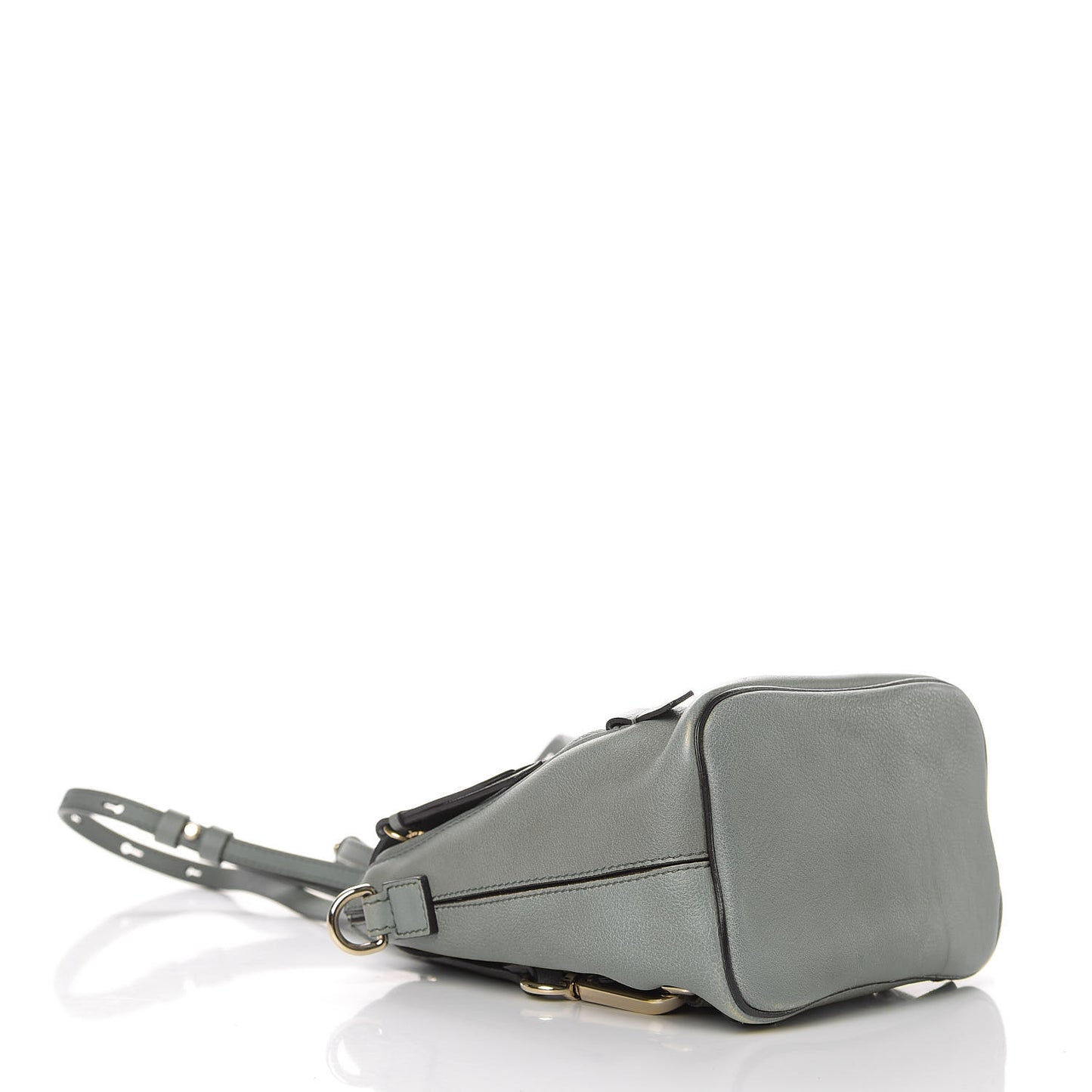 Suede Calfskin Mini Faye Backpack Cloudy Blue