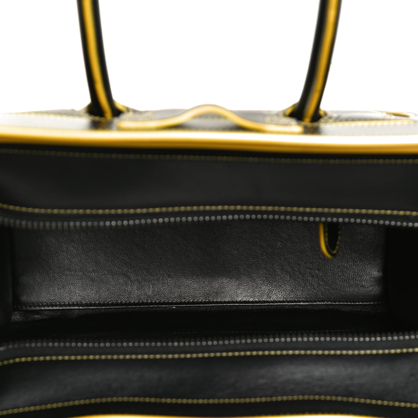 Satin Calfskin Debossed Micro Luggage Black