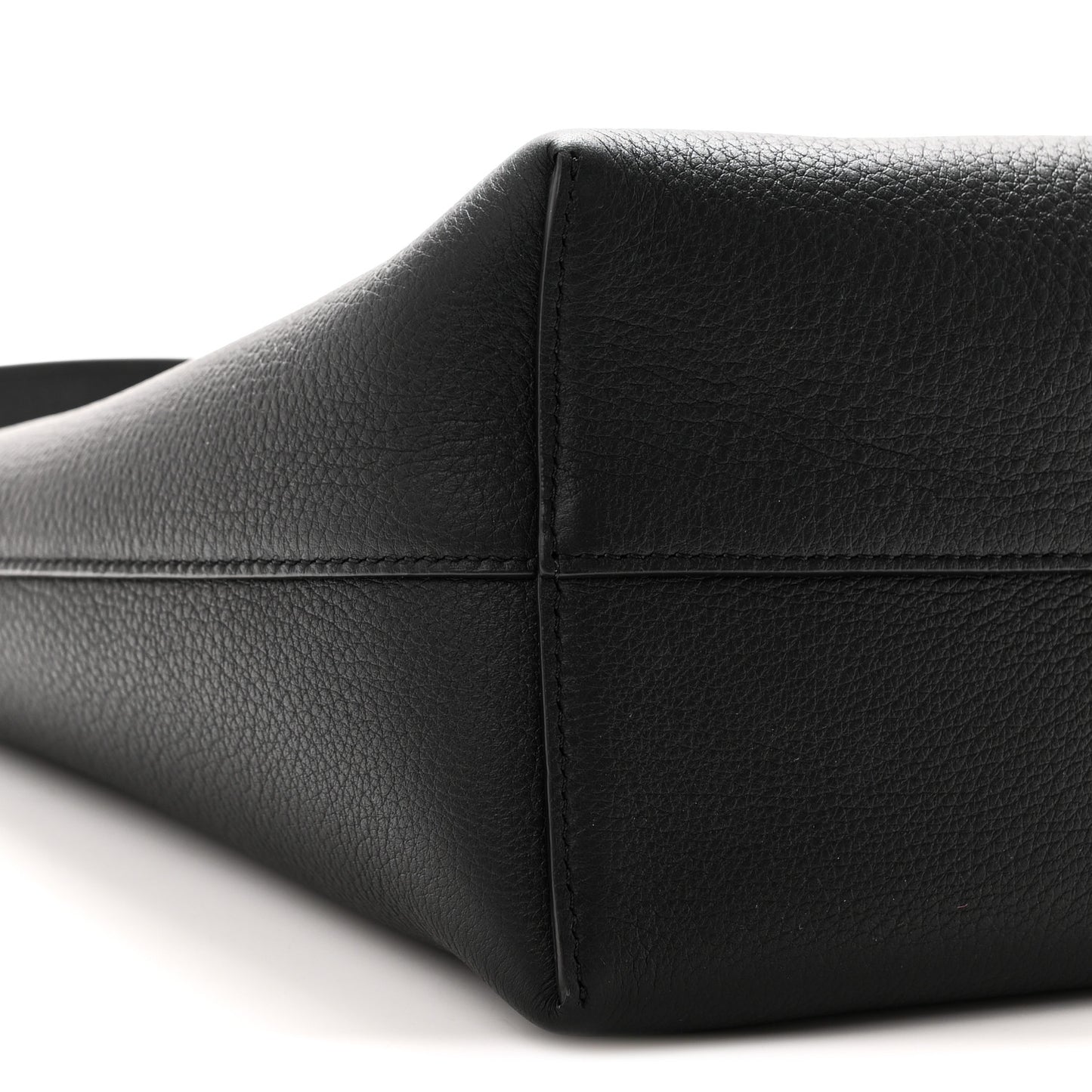 Grained Calfskin Small N/S Park Tote Black