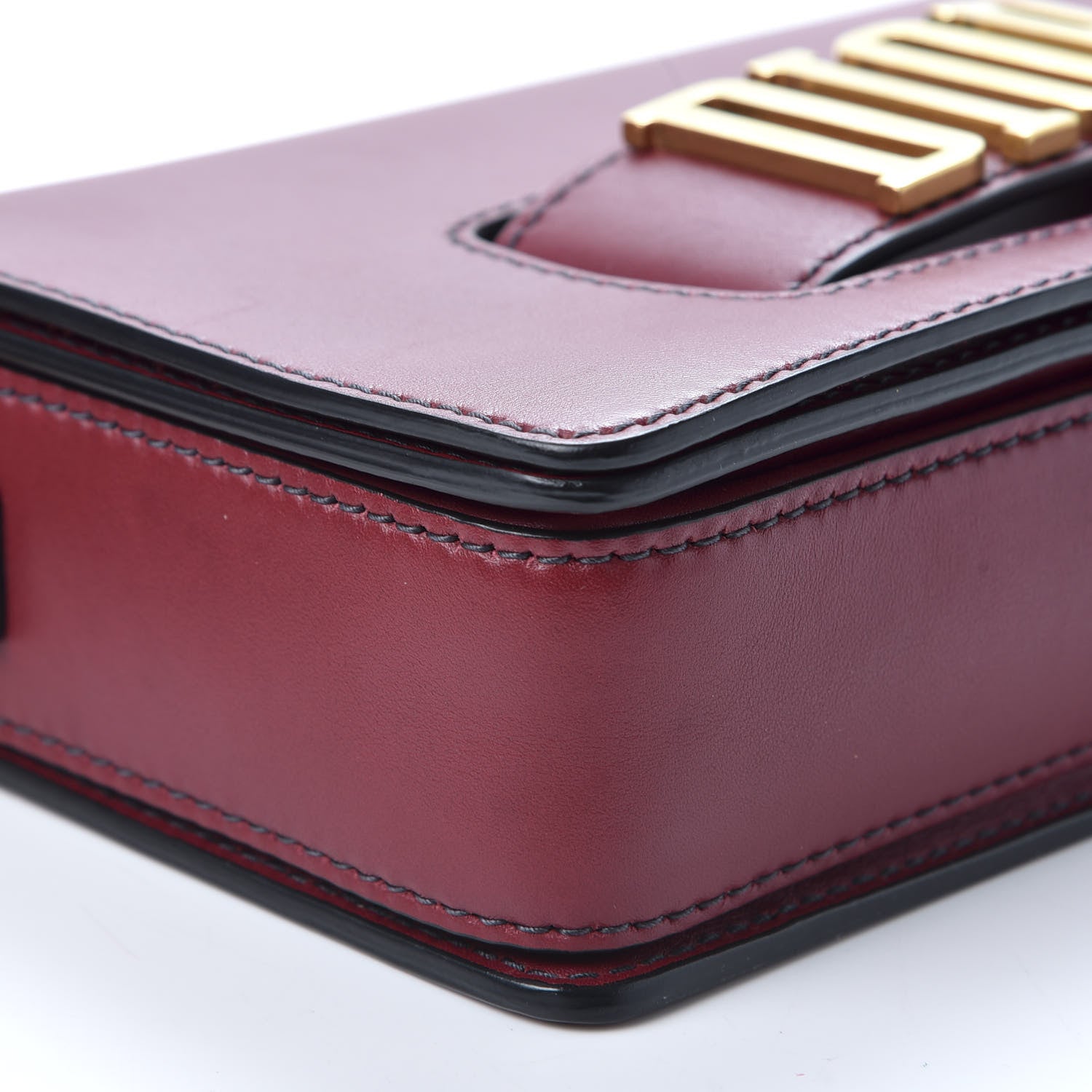 Christian Dior Smooth Calfskin Dio(r)evolution Flap Bag Dark Red 5 of 10