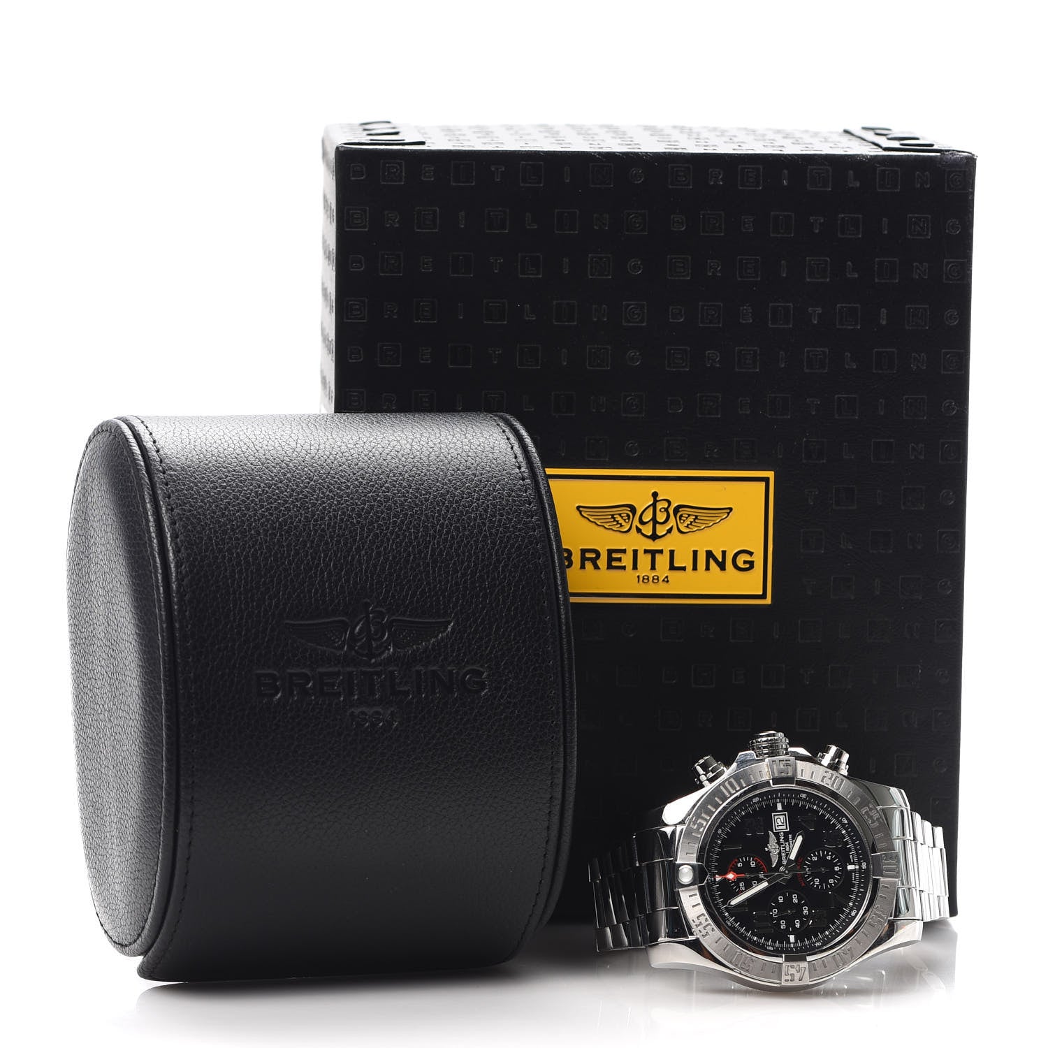 Breitling Stainless Steel 48mm Super Avenger II Automatic Watch Volcano Black A13371 6 of 6