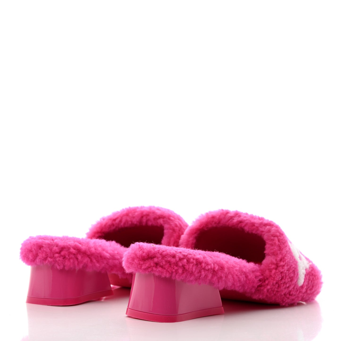 Shearling Magnetic Mule 39 Fuchsia Pink