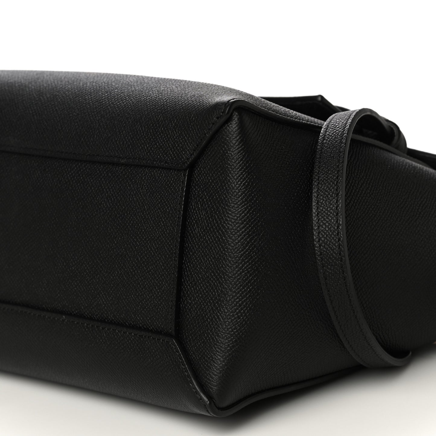 Grained Calfskin Micro Belt Bag Black