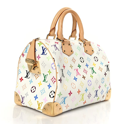Louis Vuitton Monogram Multicolor Speedy 30 White 3 of 10