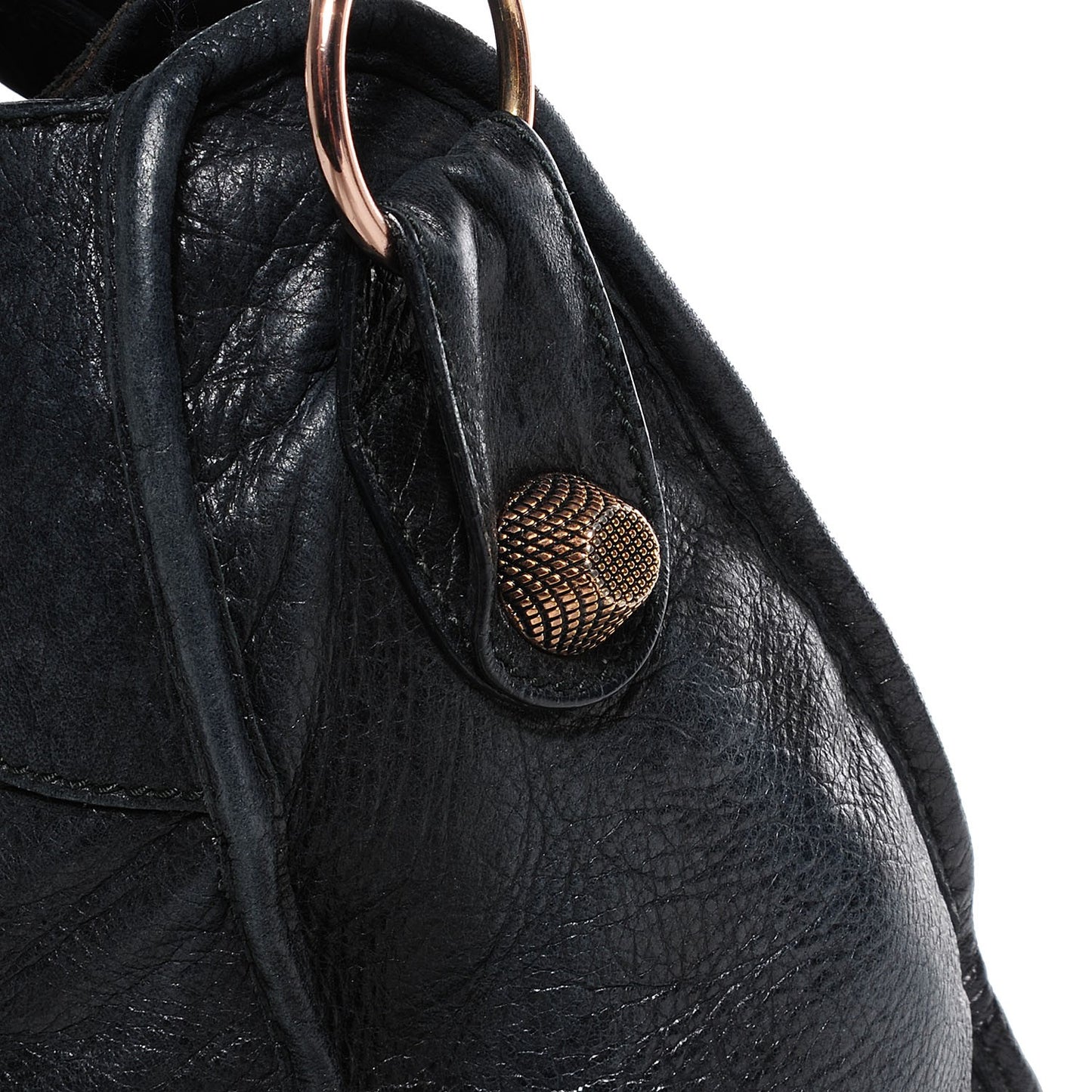Agneau Giant 21 Rose Gold Hardware City Black